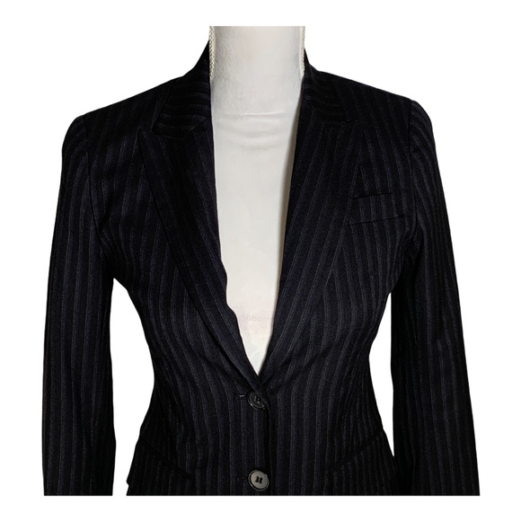 Theory blazer suit jacket button wool blend work 0 - Picture 2 of 11